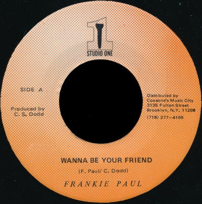FRANKIE PAUL / SOUND DIMENSION - Wanna Be Your Friend / Version