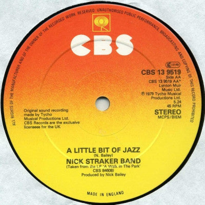 THE NICK STRAKER BAND - A Little Bit Of Jazz