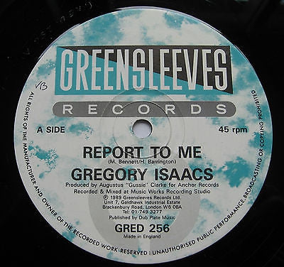 GREGORY ISAACS - Report To Me