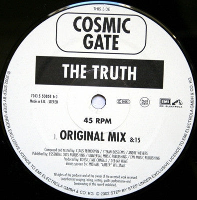 COSMIC GATE - The Truth