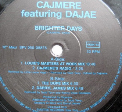 CAJMERE feat. DAJAE - Brighter Days
