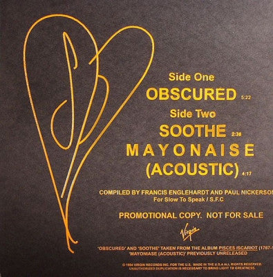 SMASHING PUMPKINS - Obscured / Soothe / Mayonaise