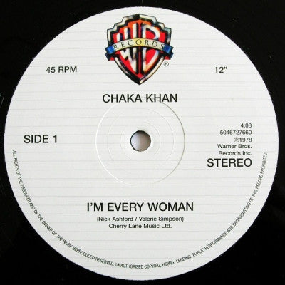 CHAKA KHAN - I'm Every Woman / Ain't Nobody