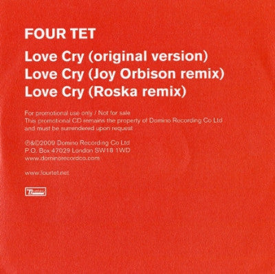 FOUR TET - Love Cry