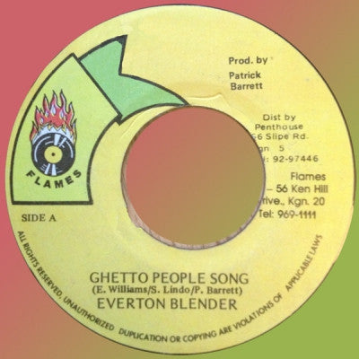 EVERTON BLENDER - Ghetto People Song / Version