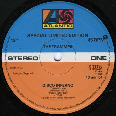 THE TRAMMPS - Disco Inferno / You Touched My Hot Line