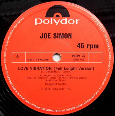 JOE SIMON - Love Vibration