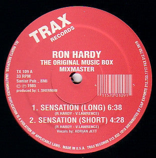 RON HARDY - Sensation