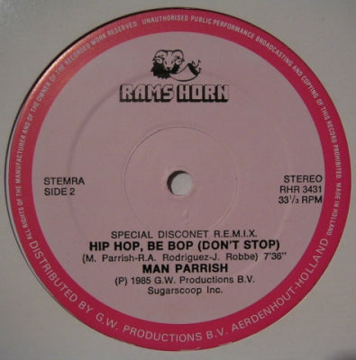 MAN PARRISH - Hip Hop Be bop