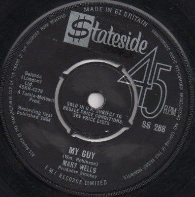 MARY WELLS - My Guy / Oh Little Boy (What Did You Do To Me)