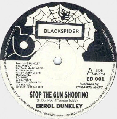 ERROL DUNKLEY - Stop The Gun Shooting / Come On Home To Me
