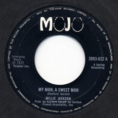 MILLIE JACKSON - My Man, A Sweet Man / I Gotta Get Away (From My Own Self)