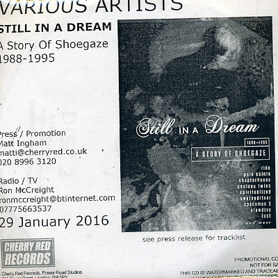 VARIOUS - Still In A Dream - A Story Of Showgaze 1988-1995