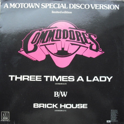 THE COMMODORES - Three Times A Lady / Brick House