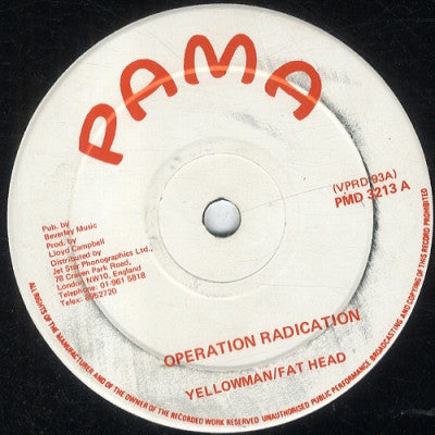 YELLOWMAN AND FATHEAD - Operation Radication