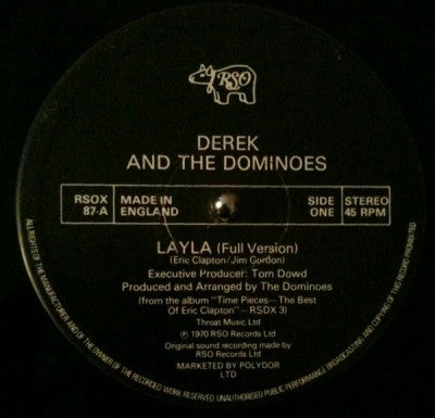 DEREK AND THE DOMINOES - Layla / Wonderful Tonight