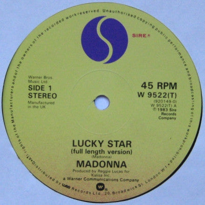 MADONNA - Lucky Star / I Know It