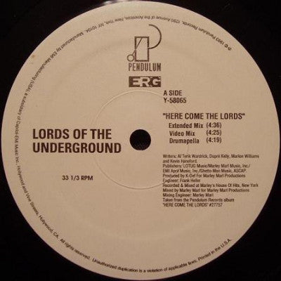 LORDS OF THE UNDERGROUND - Here Come The Lords