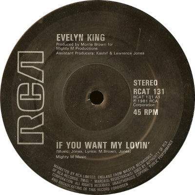 EVELYN KING - If you Want My Lovin'