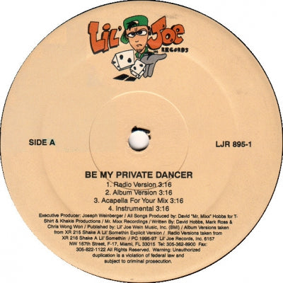 THE 2 LIVE CREW - Be My Private Dancer / Table Dance