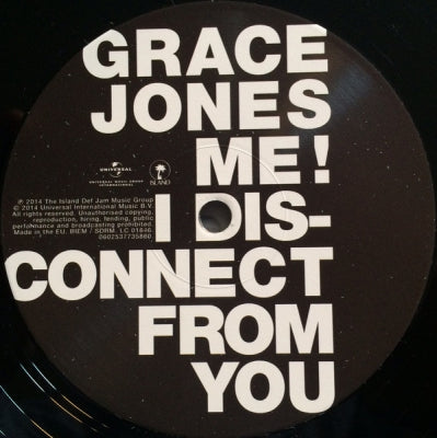 GRACE JONES - Me! I Disconnect From You