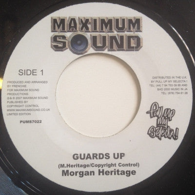 MORGAN HERITAGE - Guards Up / Black Board (Instrumental)