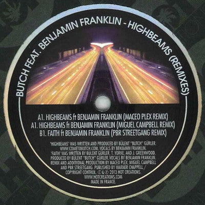 BUTCH FEAT. BENJAMIN FRANKLIN - Highbeams (Remixes)