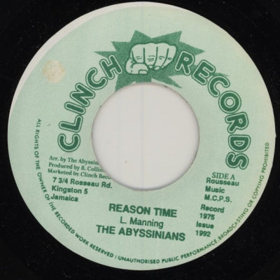 THE ABYSSINIANS - Reason Time / Charming Version