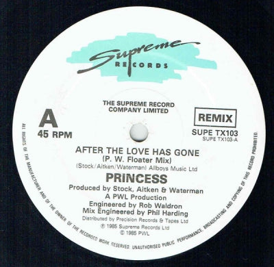 PRINCESS - After The Love Has Gone