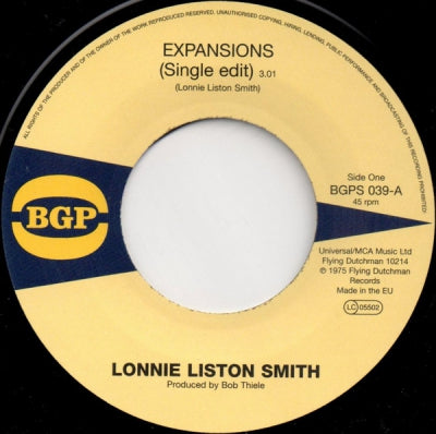 LONNIE LISTON SMITH - Expansions (Single Edit) / A Chance For Peace