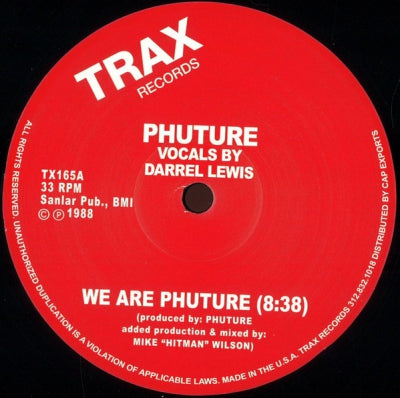 PHUTURE - We Are Phuture / Slam! / Spank-Spank