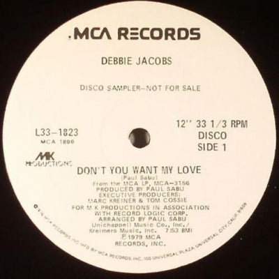 DEBBIE JACOBS - Don't You Want My Love