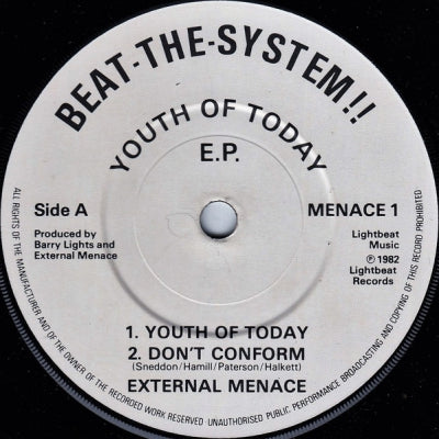 EXTERNAL MENACE - Youth Of Today EP