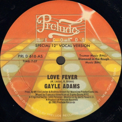 GAYLE ADAMS - Love Fever
