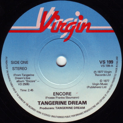 TANGERINE DREAM - Encore / Hobo March