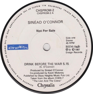 SINéAD O'CONNOR - Drink Before The War / Troy