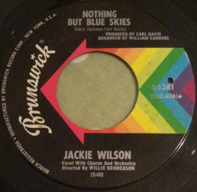 JACKIE WILSON - Nothing But Blue Skies / I Get The Sweetest Feeling