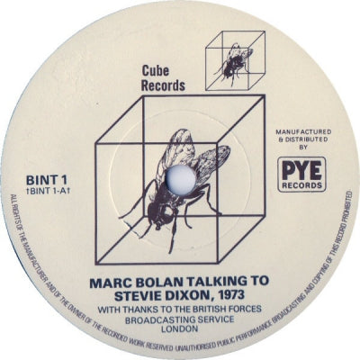 MARC BOLAN - Marc Bolan Talking To Stevie Dixon, 1973
