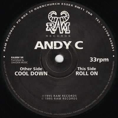ANDY C - Cool Down / Roll On