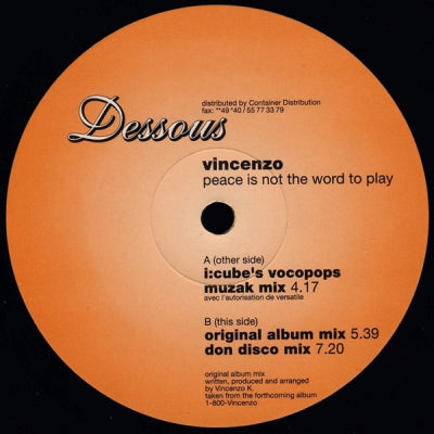 VINCENZO - Peace Is Not The Word To Play