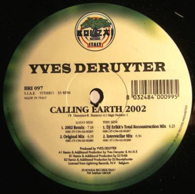 YVES DERUYTER - Calling Earth 2002