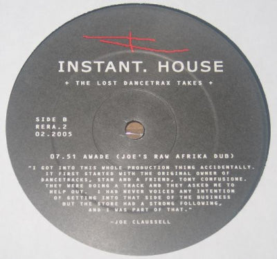 INSTANT HOUSE - Awade (The Lost Dancetrax Takes)