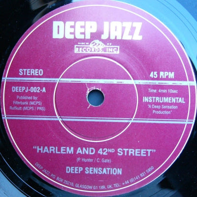 DEEP SENSATION - Harlem And 42nd Street / Broadway And 52nd (One For Miles)