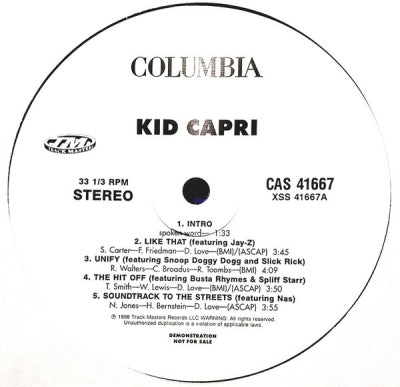KID CAPRI - Soundtrack To The Streets