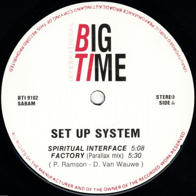 SET UP SYSTEM - Spiritual Interface