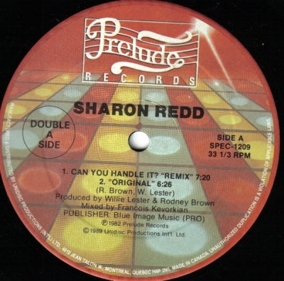 SHARON REDD - Can You Handle It / In The Name Of Love