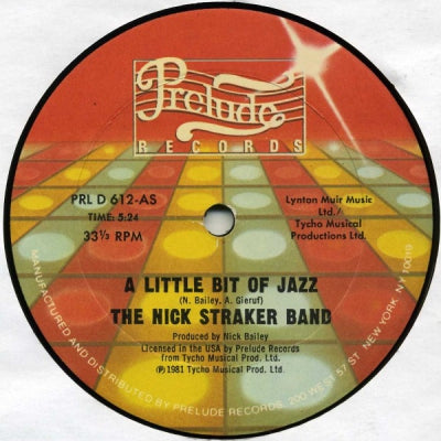 THE NICK STRAKER BAND - A Little Bit Of Jazz / Space Age