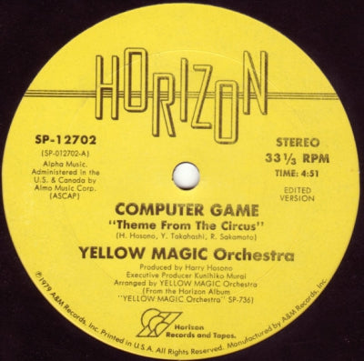 YELLOW MAGIC ORCHESTRA - Computer Game / Yellow Magic