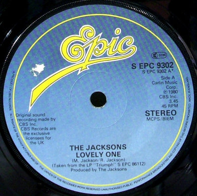 THE JACKSONS  - Lovely One / Things I Do For You