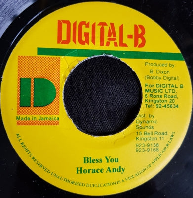 HORACE ANDY - Bless You / Version